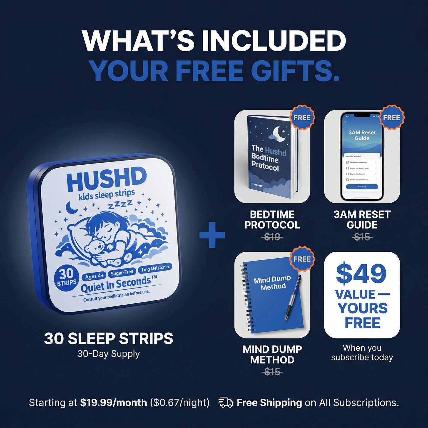 HUSHD Kids Sleep Strips™